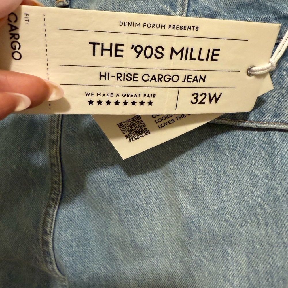 Aritza Denim Forum The 90s Millie Hi-rise Cargo Jean - Picture 4 of 5